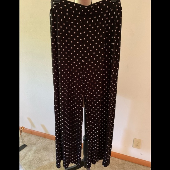 Chico's Pants - Chicos black polka dot pants. Size 2
